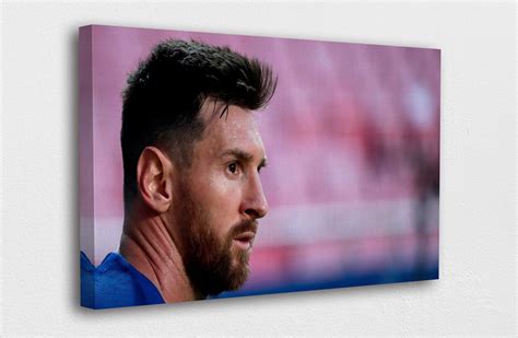 Lionel Messi Art Canvas Lionel Messi Side Face Pose Art Canvas Etsy
