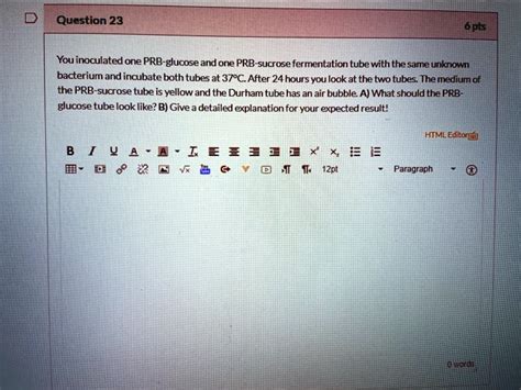 Solved 6ps You Inoculated One Prb Glucose And One Prb Sucrose