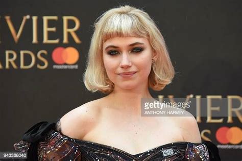 British Actress Imogen Poots Poses On The Red Carpet Upon Arrival To