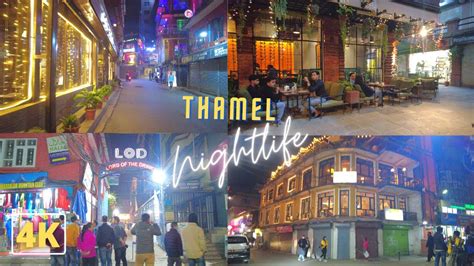 4k nightlife at thamel in kathmandu 2021 empty streets seen in popular tourist hotspot dji
