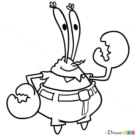 How To Draw Mr Krabs Spongebob