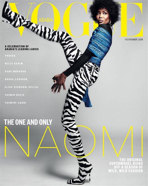 Vogue Arabie 2018 11 Naomi Campbell Vogue Magazine Covers Fashion