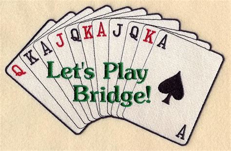 Machine Embroidery Designs At Embroidery Library Bridge Card Game