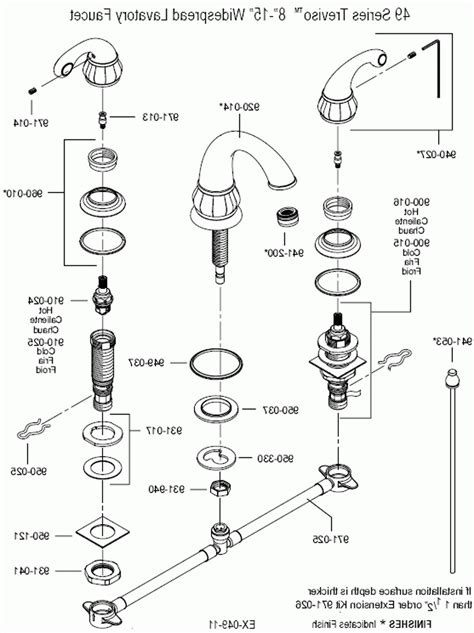 Compare prices of leading online stores for best kingston brass faucet parts. Bathroom Faucet Parts Diagram Bathtub Faucet Parts Diagram Shower - layjao