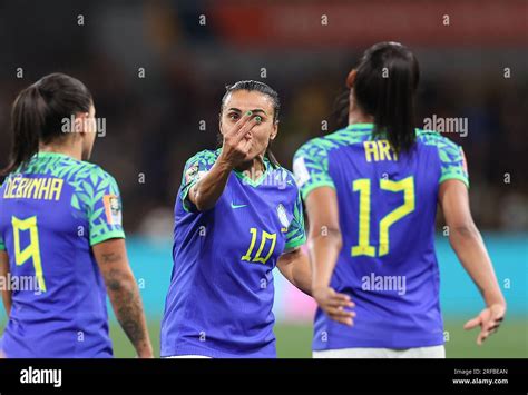 melbourne australia 2nd aug 2023 brazil s marta c gestures during the group f match