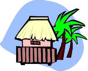 The print is on matte print paper and fits in a standard sized frame. Beach Bungalow Clip Art - Cliparts