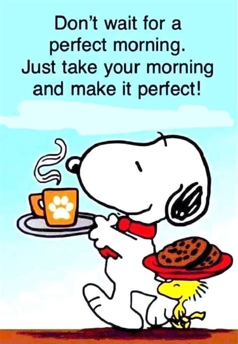 Good Morning Snoopy Cute Good Morning Quotes Happy Morning Morning