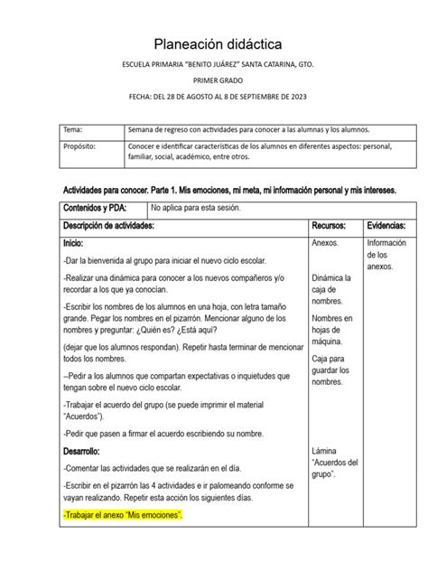 Planeación Diagnostica Pdf Evaluación Ciencia Cognitiva