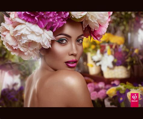 Sexy Girls And Flowers On Behance