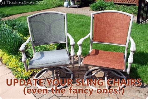 How to replace outdoor sling chair fabric with phifertex. How to "Reupholster" Patio Sling Chairs | Sling chair ...