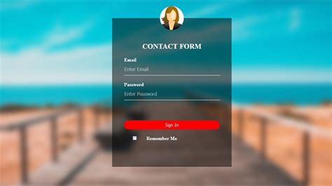 Pin By Divinector On Css For Beginners Login Form Blurred Background