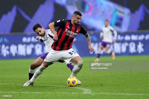 Rade Krunic Of Ac Milan In Action During The Serie A Match Beetween