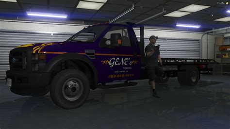 Non Els 2008 Ford F550 Flatbed Tow Truck Gta5