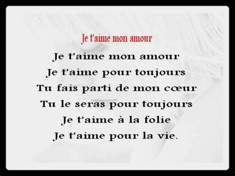 Poeme Damour Court