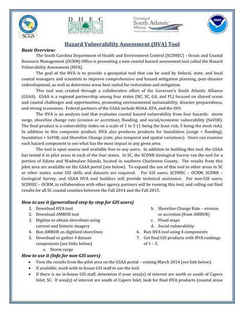 PDF Hazard Vulnerability Assessment HVA Tool GSAA 1 PdfHazard