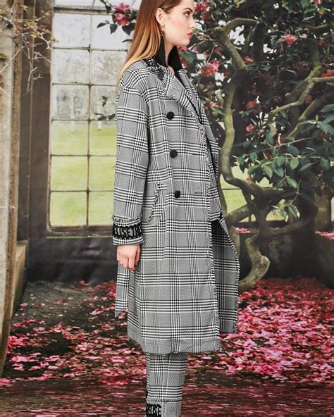 Trench Ial Raincoat Black Houndstooth Trelise Cooper Aw20 Boxing Day