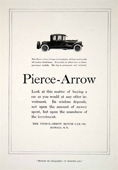 1918 Ad Pierce Arrow Motor Car Company Coupe Vehicle Automobile Car Im