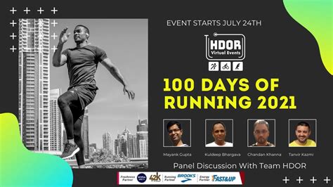 100 Days Of Running 2021 Panel Discussion With Team Hdor Youtube