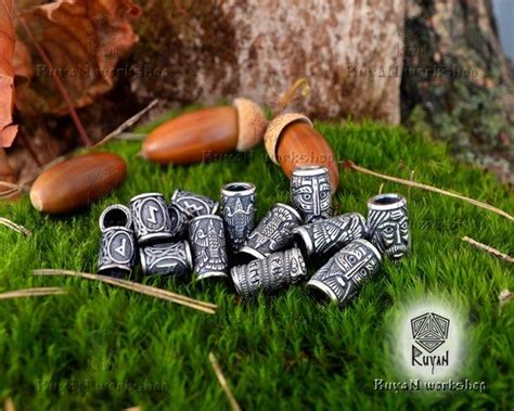Runique has no activity yet for this period. Viking Runes beads. Beads for Beards or Hair Viking Rune Elder Futhark Rune pendant Rune ...