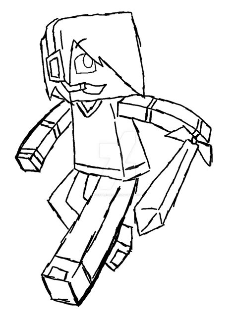 Minecraft Skins Coloring Pages At Free Printable