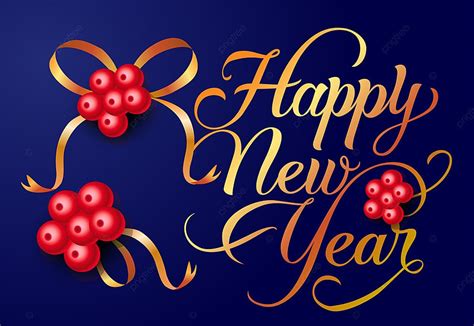 Happy New Year Postcard Design Poster Template Download On Pngtree