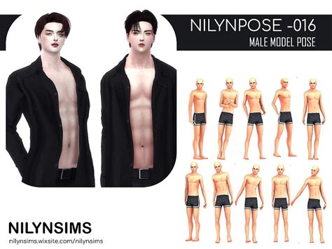 016 10 Male Pose Pack From Nilyn Sims 4 • Sims 4 Downloads