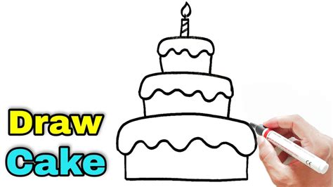 Top More Than 80 Birthday Cake Drawing Design Best Indaotaonec