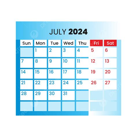 July 2024 Calendar July 2024 Calendar Psd Calendar 2024 54 Off