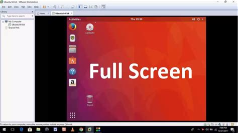 How To Make Ubuntu 17 10 Full Screen In Vmware Workstation Youtube