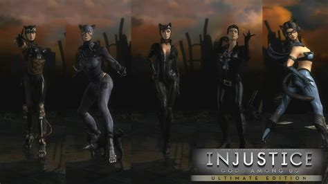 Injustice Gods Among Us Todas Las Skins De Catwoman Youtube