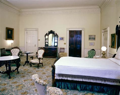 The closest measurements to the white house that i could find was all together in square feet. View of President John F. Kennedy's Rooms, White House in ...