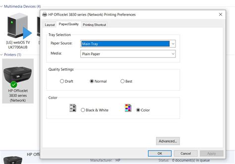 Hp Officejet 3830 Has Not Option To Print In Color Hp Support