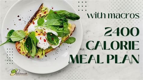 2400 Calorie Meal Plan Diet2nourish