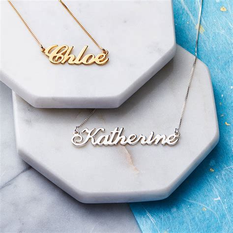 Personalised Handmade Name Necklace By Anna Lou Of London