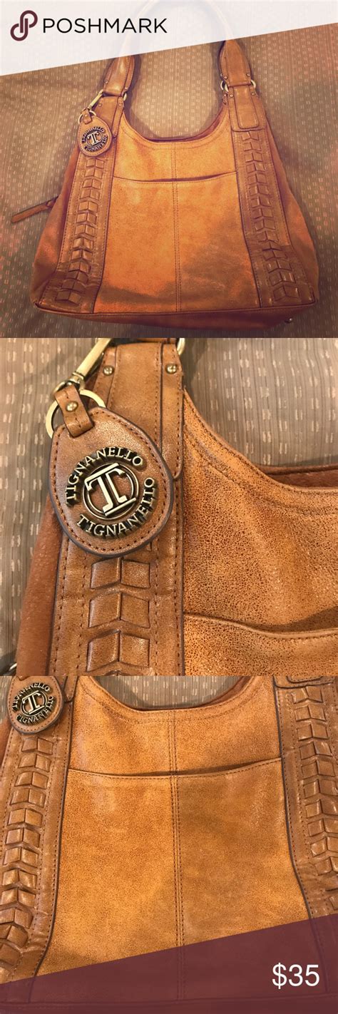 Tignanello 100 Genuine Leather Tan Hobo Bag Hobo Bag Women Shopping