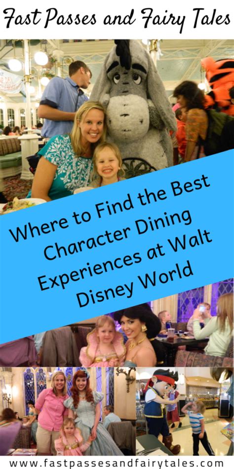 Where To Find The Best Character Dining Experiences At Walt Disney