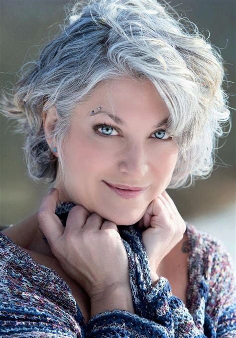 Maybe you would like to learn more about one of these? #wavybob | Grey curly hair, Hair styles, Silver grey hair