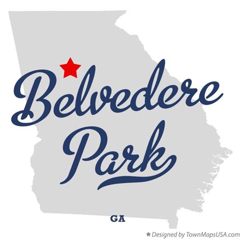 Map Of Belvedere Park Ga Georgia