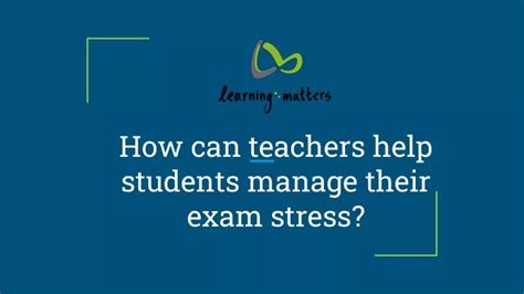 Ppt Teacher Training For Supporting Students With Exam Stress