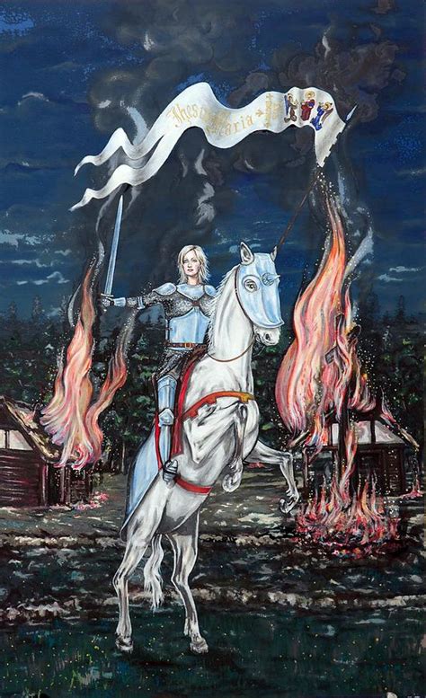 Joan Of Arc Painting By Eric Sosnowski