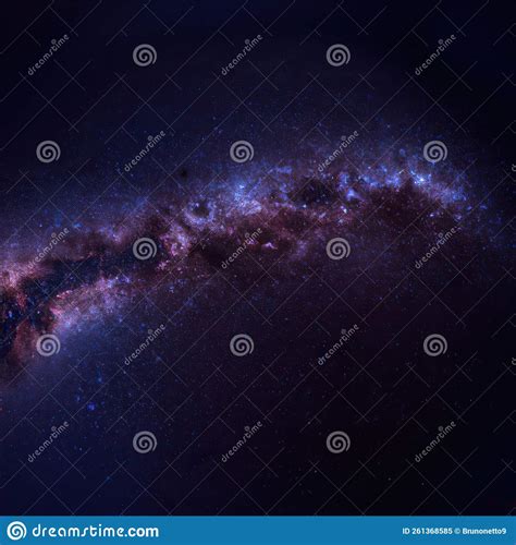 Night Photography Of The Milky Way On Beautiful Space Background With