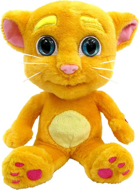 Official Talking Tom And Friends 12 Inch Ginger Plush Toy With Interactive Talkback