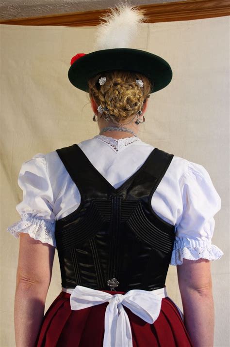 Womens Costume Of Miesbach Region Upper Bavaria Germany European