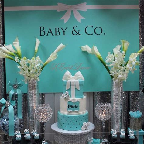 26 Beautiful Tiffany Blue Baby Shower Centerpieces Baby Shower