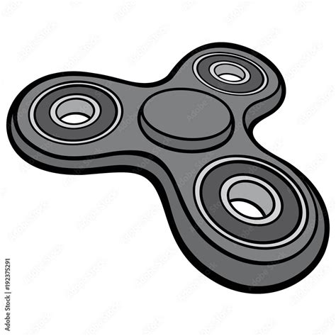 Fidget Spinner Illustration A Vector Cartoon Illustration Of A Fidget