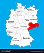 Sachsen map saxony state germany province Vector Image