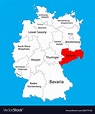 Sachsen map saxony state germany province Vector Image
