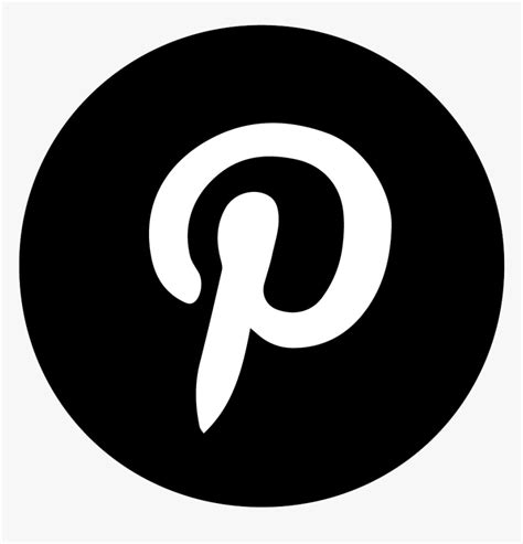 Pinterest Logo Black Background