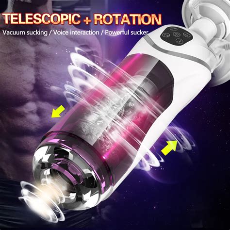 Full Automatic Piston Telescopic Rotation Male Masturbator Cup Adult S
