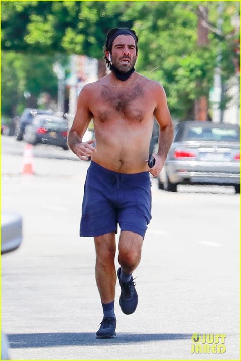 Zachary Quinto Goes Shirtless For A Run In La Photo 4472048 Shirtless Zachary Quinto